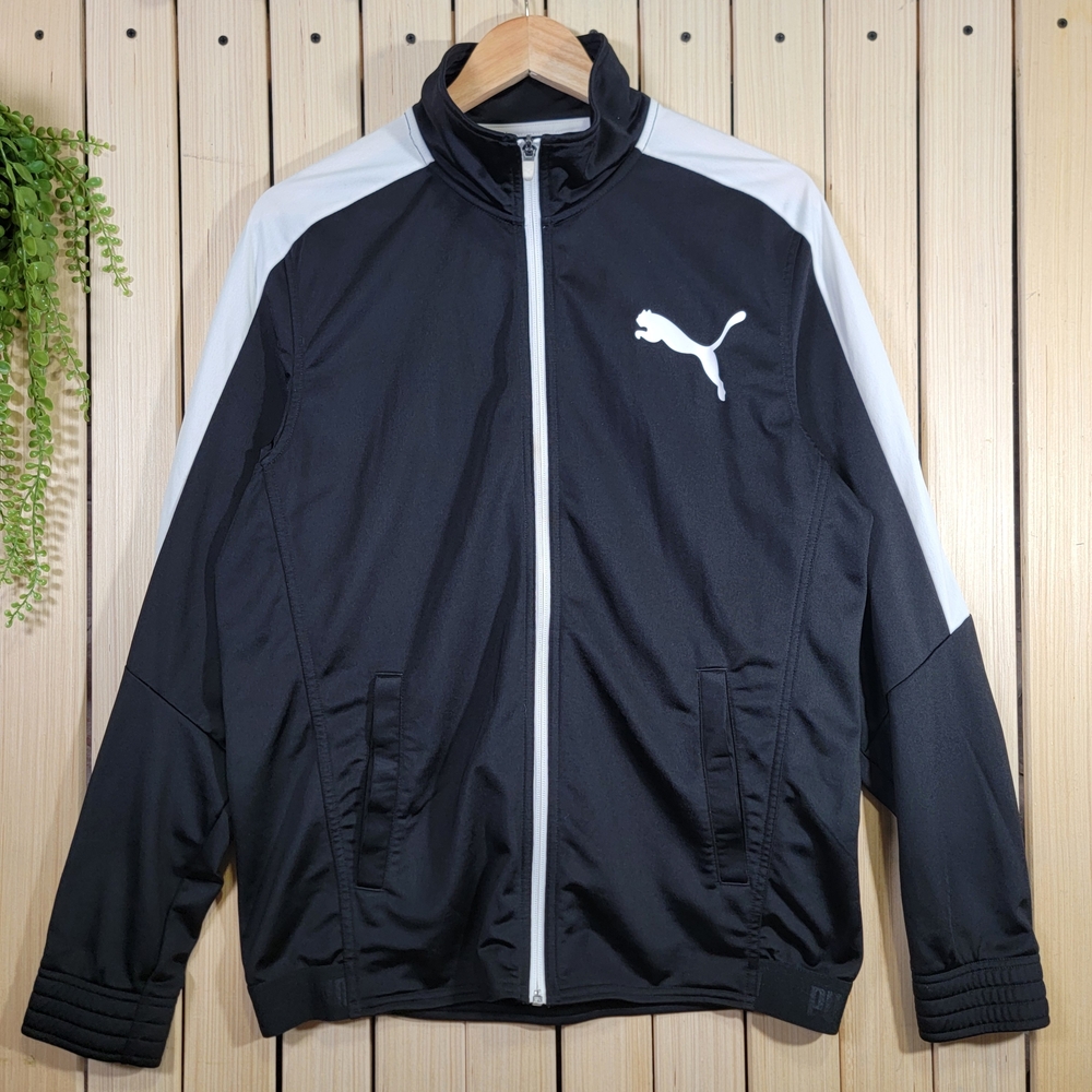 Puma Track Jacket Black and White